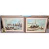Image 1 : TWO FRAMED BOAT THEMED PAINTINGS ON CANVAS