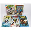 Image 1 : LOT OF 4 NEW TITANS AND 1 TEEN TITANS SPOTLIGHT
