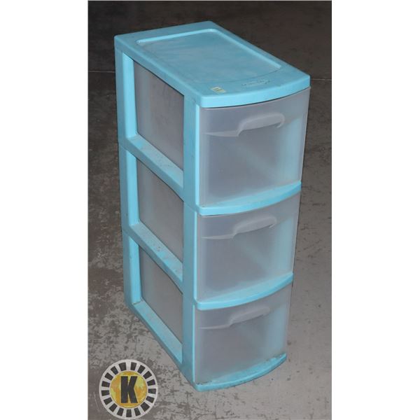 STERILITE THREE DRAWER ORGANIZER