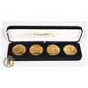 Image 1 : HARRAHS CASINO ELVIS MOBILE GRACELAND 4 COIN SET
