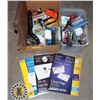 Image 1 : ESTATE BOX OF OFFICE SUPPLIES WITH A FEW HAND
