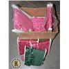 Image 1 : LARGE BOX OF ASSORTED FABRIC DRAPERY TRIM PIECES