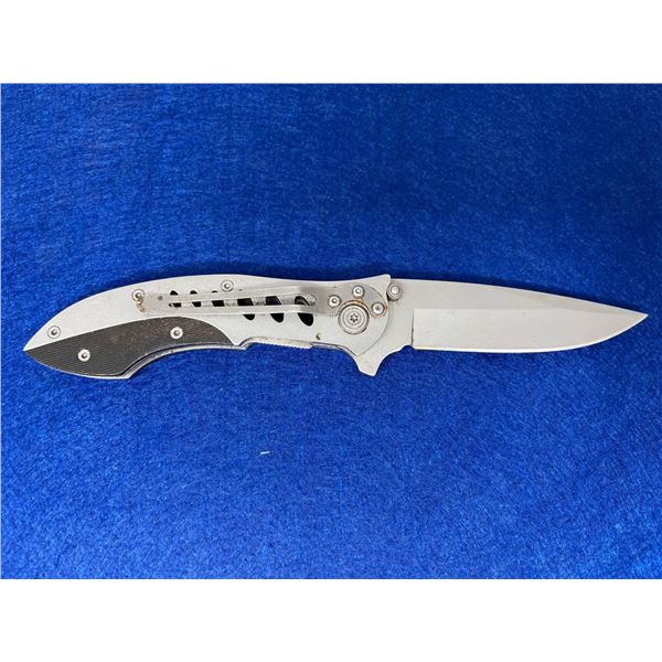 Stainless Steel Lock Blade folding pocket knife with clip