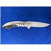Image 1 : Stainless Steel Lock Blade folding pocket knife with clip