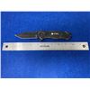 Image 2 : Titan Black Stainless Rostifrei Lock Blade folding pocket knife with clip