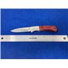 Image 2 : Broadbill Energy Stainless Steel Red Wood handle Lock Balde folding pocket knife