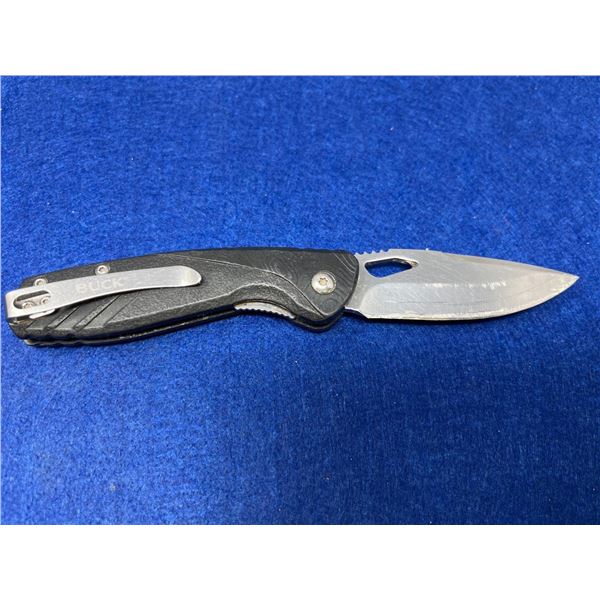Buck Black Lock Blade folding pocket knife with clip model 311