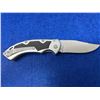 Image 1 : Buck Black and Silver Lock Blade folding pocket knife with clip model 874