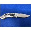 Image 1 : Buck Black and Silver Lock Blade folding pocket knife with clip model 874