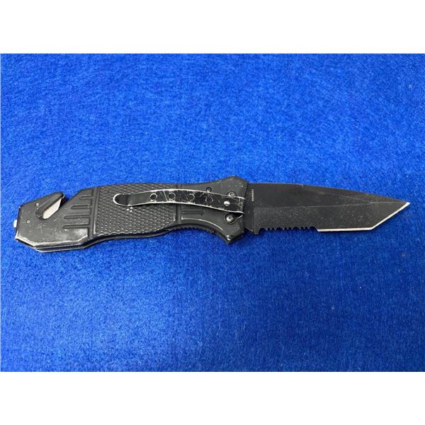 Smith&Wesson ExtremeOps Black Lock Blade folding pocket knife with clip