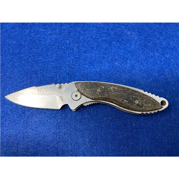 Buck USA Dark Green Camo Lock Blade folding pocket knife model 270