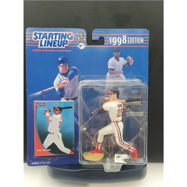 Vintage New Starting Lineup 1998 Jim Throne Trading Card & Figurine