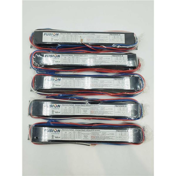 Fusion Lamps Electronic Ballast Instant Start (120 to 277v) 5ct