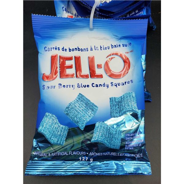 Jello Sour Berry Blue Candy Squares (5 x 127g)
