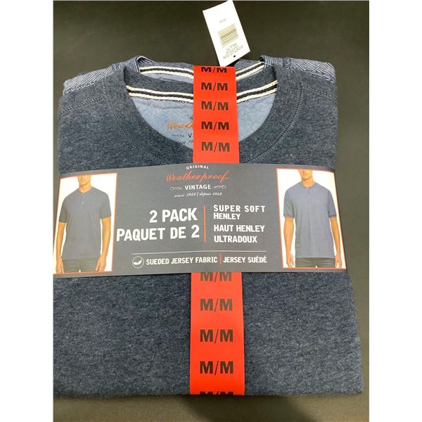 Original Weatherproof Vintage Super Soft Henleys (m) 2pk
