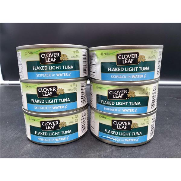 Clover Leaf Flaked Light Tuna-Skipjack in water (6 x 120g)