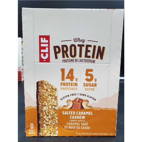 Cliff Salted Caramel Cashew Protein Bars 8 x 56g box