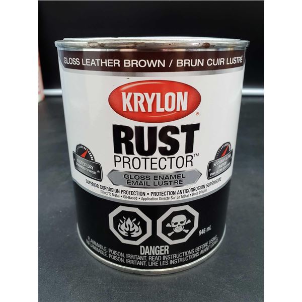 Krylon Gloss Leather Brown Rust Paint gloss enamel 946ml