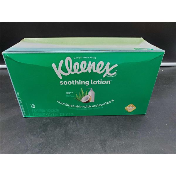 Kleenex with soothing lotion 3 ply tissue - 120count
