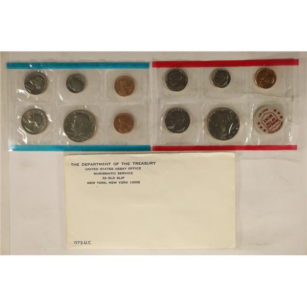 1972 US MINT SET (UNC) P/D (WITH ENVELOPE)