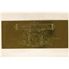 Image 1 : GOLD FOIL REPLICA OF 1899 US $2 SILVER CERTIFICATE