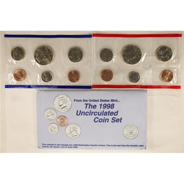 1998 US MINT SET (UNC) P/D (WITH ENVELOPE)