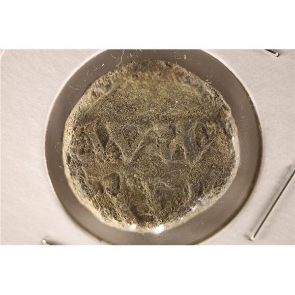 ANCIENT ROMAN CLAY / LEADEN SEAL WITH "WW" ON IT