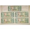 Image 1 : 1971 CENTRAL BANK OF PERU 5 SOLES CRISP UNC BILLS