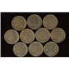 Image 1 : 10 BUFFALO NICKELS. DATES RANGE FROM 1924 TO 1929