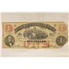 1862 $1 OBSOLETE VIRGINIA TREASURY NOTE. HAND