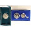 Image 1 : 2-US $1 SILVER COMMEMORATIVE SETS: 1986 2 COIN