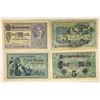 Image 2 : 2-1904 & 2-1917 GERMAN 5 MARK BANK NOTES