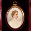 Image 2 : PORTRAIT MINIATURE IN FITTED CASE, 1912.