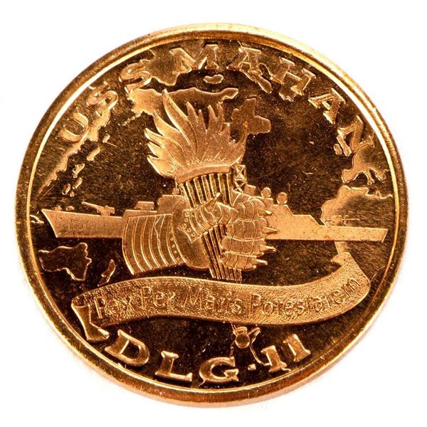 SOUVENIR COIN, USS MAHAN DLG-11.