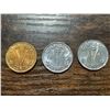 Image 1 : Set of 3 uncirculated "v" Nickels 1943-45