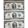 Image 2 : Uncut Sheet of 4 USA Vintage $2 bills
