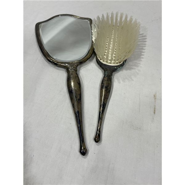 Birks Sterling Brush & Mirror Set