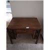 Image 1 : Vintage Wooden Desk w/ Side Shelving