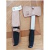Image 2 : Fixed Blade Hunting Knife and Hatchet