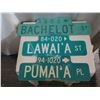 Image 2 : Qty 3 Street Signs: Pumai'a Pl, Lawai'a St & Bachelot St 24"-30"L Decommissioned by the City & Count