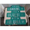Image 2 : Qty 3 Street Signs: Ailuna St, Ulupii St & Luahine St 24"L Decommissioned by the City & County