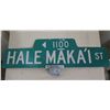 Image 1 : Street Sign: Hale Maka'i St 30"L Decommissioned by the City & County