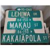 Image 1 : Qty 3 Street Signs: Kakaiapola St, Makau St & Lehiwa Dr 30"L Decommissioned by the City & County
