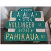 Image 2 : Qty 3 Street Signs: Pahikaua St, Hollinger St & Kanaina Ave 24"-30"L Decommissioned by the City & Co
