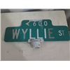 Image 2 : Street Sign: Wyllie St 24"L Decommissioned by the City & County Decommissioned by the City & County
