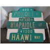 Image 2 : Qty 3 Street Signs: Ha'awi Way, Hiapaiole Lp & Pokole St 24"-30"L Decommissioned by the City & Count