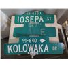 Image 2 : Qty 3 Street Signs: Kolowaka Dr, Cane & Iosepa St 24"-30"L Decommissioned by the City & County