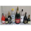 Image 1 : Qty 8 Decorative Bottles: Dom Perignon, Perrier-Jouet,  Alize, etc (Non-Consumable Liquid Content)