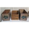 Image 1 : Qty 3 Wooden Crates: 2 Hilo Hattie 22"x12"x14"H & Slatted