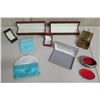 Image 1 : Qty Approx. 9 Jewelry Containers: Tiffany Box, Embroidered Pouch, Metal w/ Lid, etc
